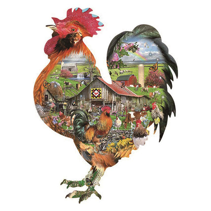 🔥LAST DAY 91% -Rule the roost Wooden Jigsaw Puzzle
