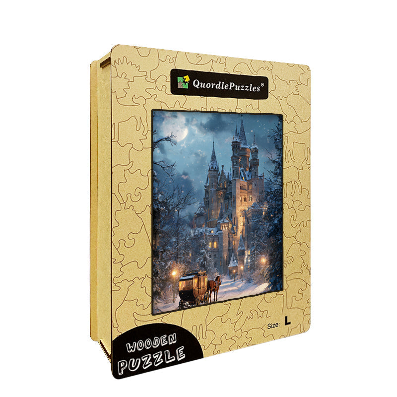Snowy Castle Wooden Jigsaw Puzzle