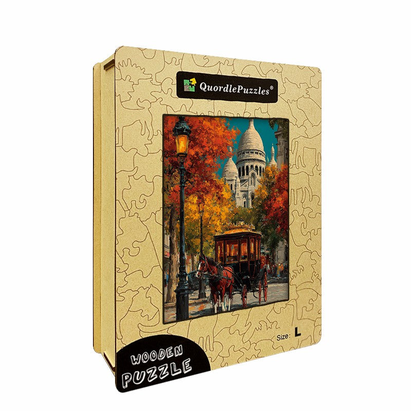 Paris Autumn Wooden Jigsaw Puzzle
