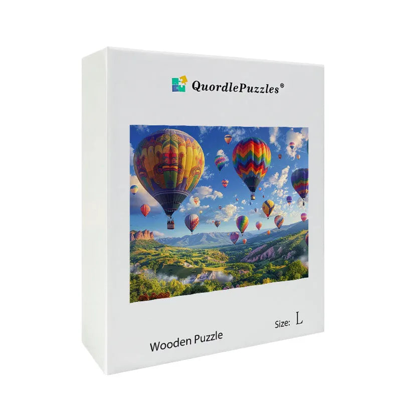 Hot Air Balloons Wooden Jigsaw Puzzle