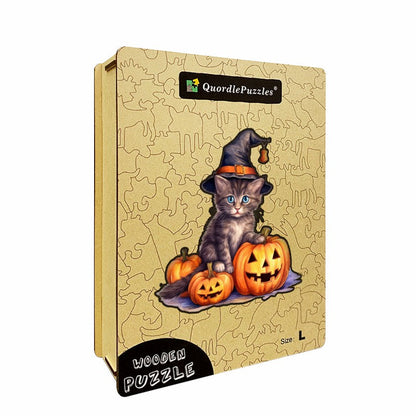 🔥LAST DAY 85% OFF-Cat Witch Hat Pumpkin Halloween Vinyl Sticker