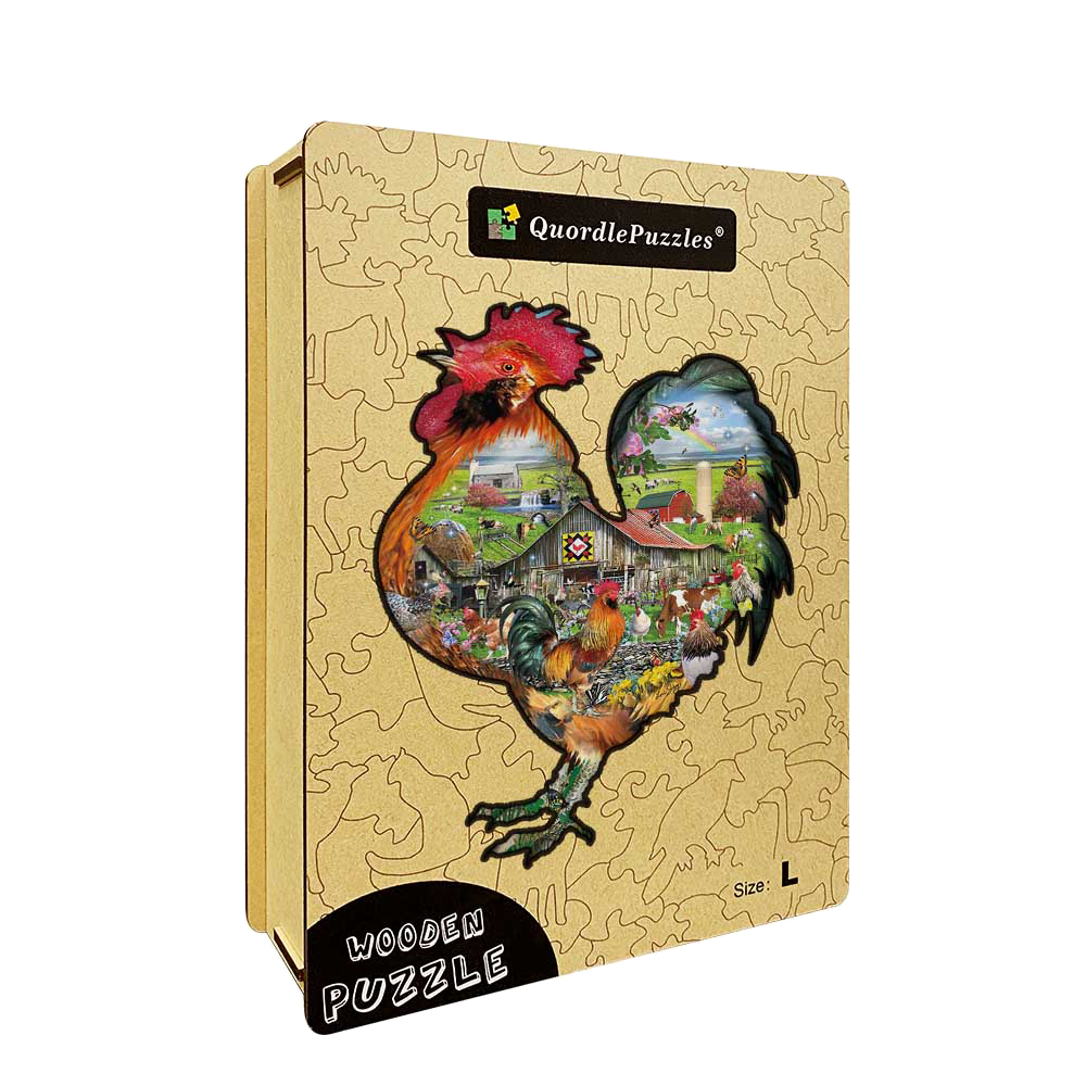 🔥LAST DAY 91% -Rule the roost Wooden Jigsaw Puzzle
