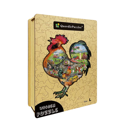 🔥LAST DAY 91% -Rule the roost Wooden Jigsaw Puzzle