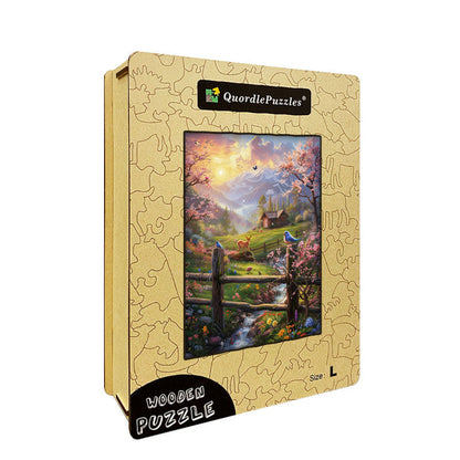 Spring Valley Wooden Jigsaw Puzzle