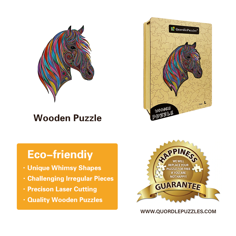 Colorful Horse Head Jigsaw Puzzle