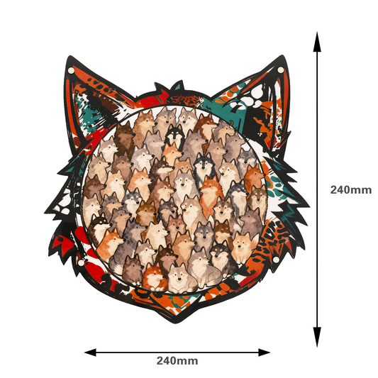 Woodland Wolf Gathering Display Puzzle