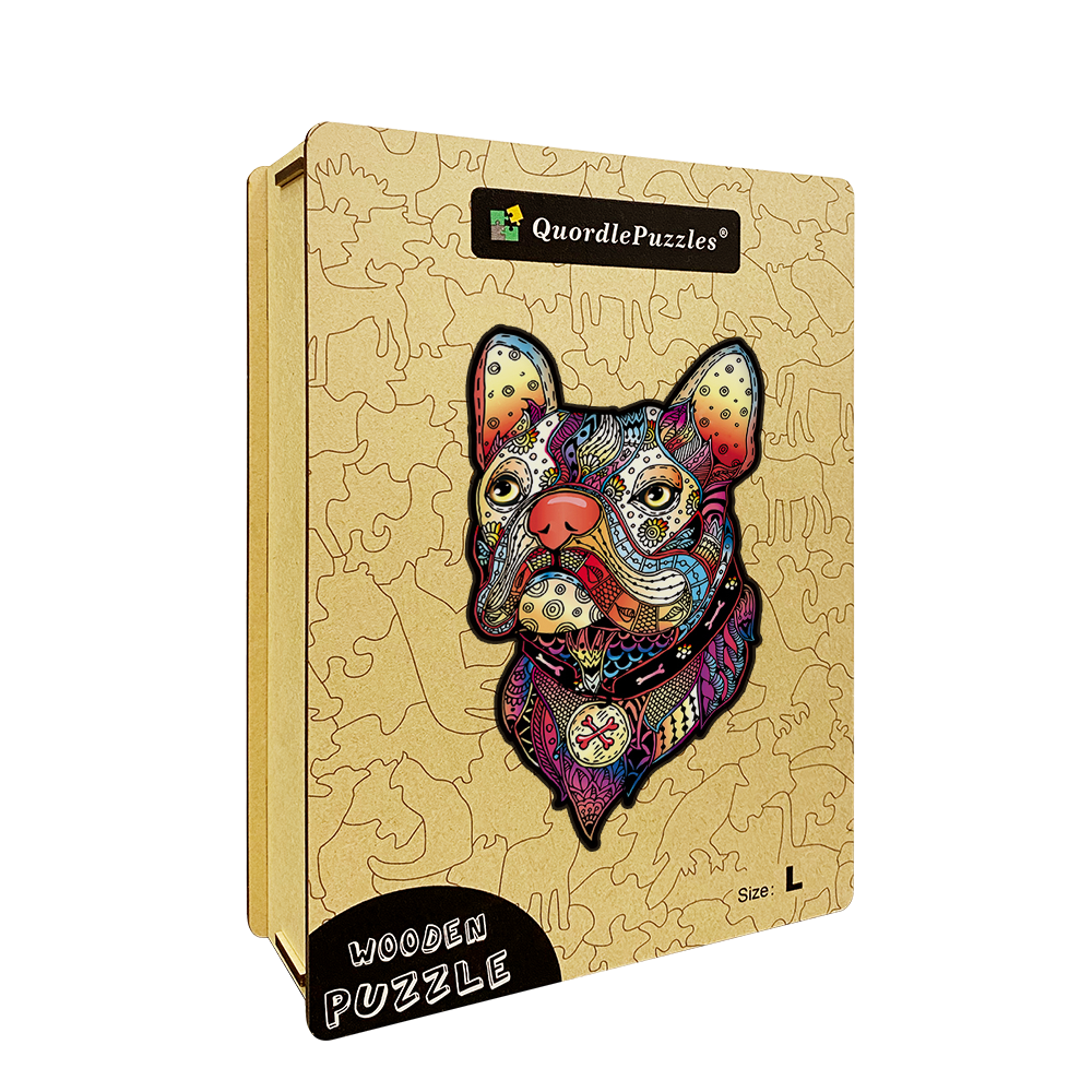 Colorful French Bulldog Puzzle