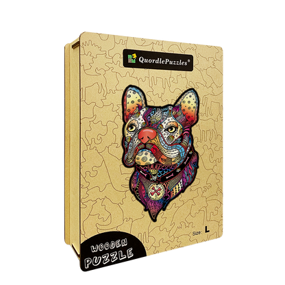 Colorful French Bulldog Puzzle