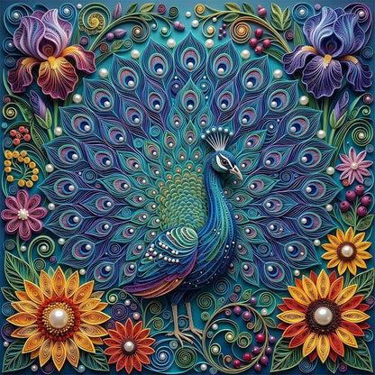 Peacock in Full Bloom Wooden Jigsaw Puzzle