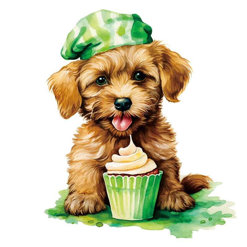 🔥LAST DAY 91% -Cute puppy in green top hat