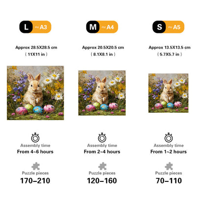 Easter Bunny Wooden Jigsaw Puzzle