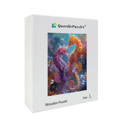 Seahorse Love Wooden Jigsaw Puzzle