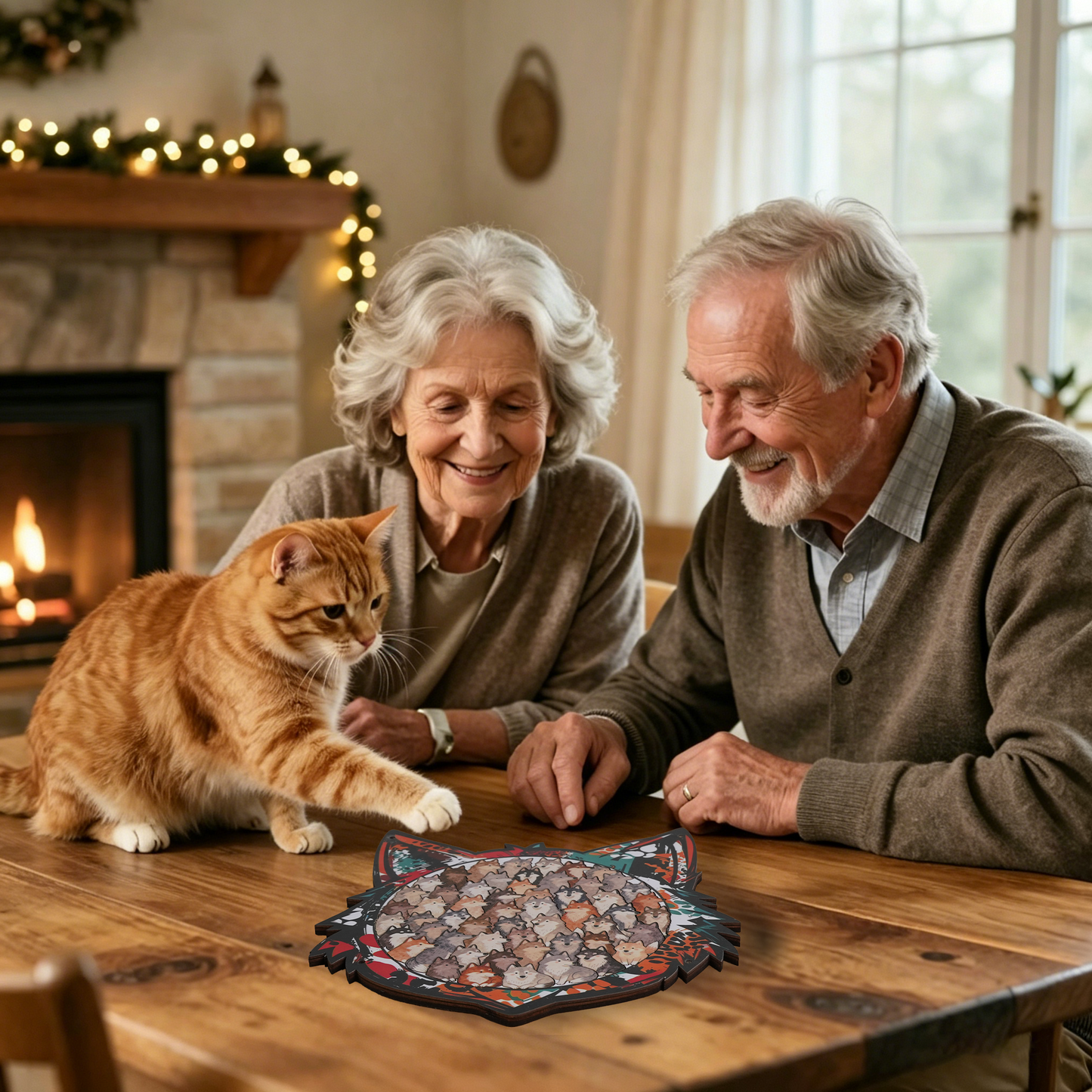 Woodland Wolf Gathering Display Puzzle