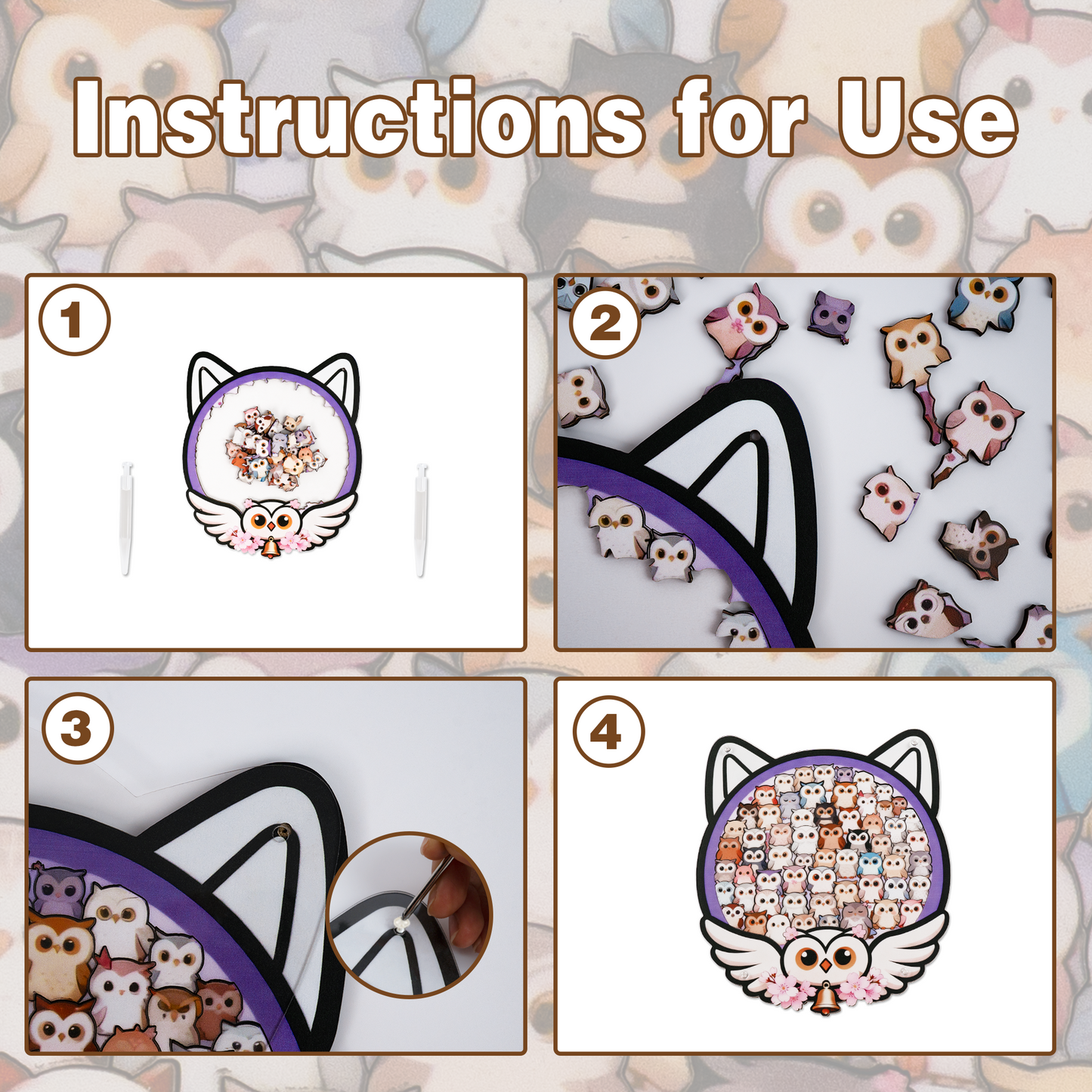 Enchanted Owl Gathering Display Puzzle