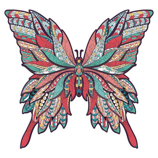 Red Butterfly Jigsaw Puzzle