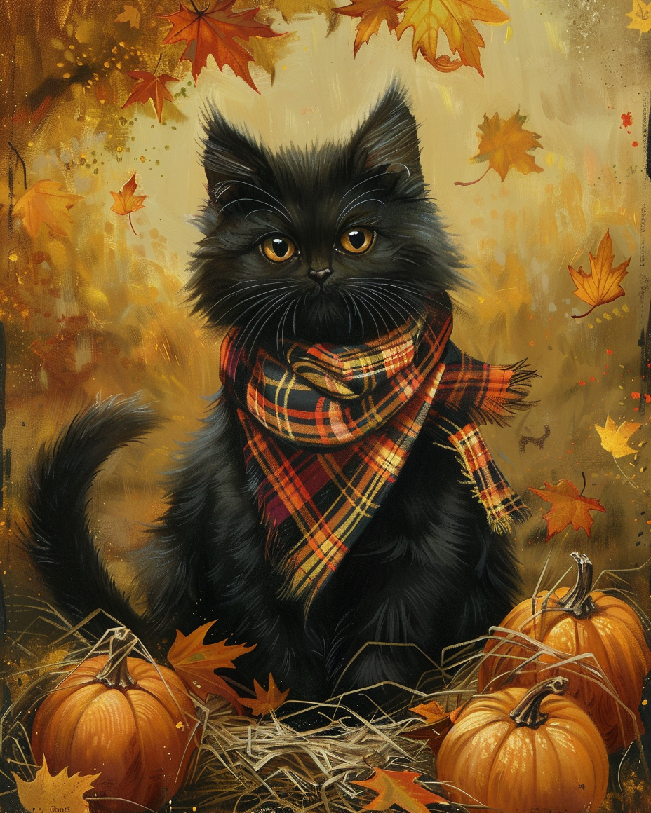 Autumn Vintage Illustration Wooden Jigsaw Puzzle