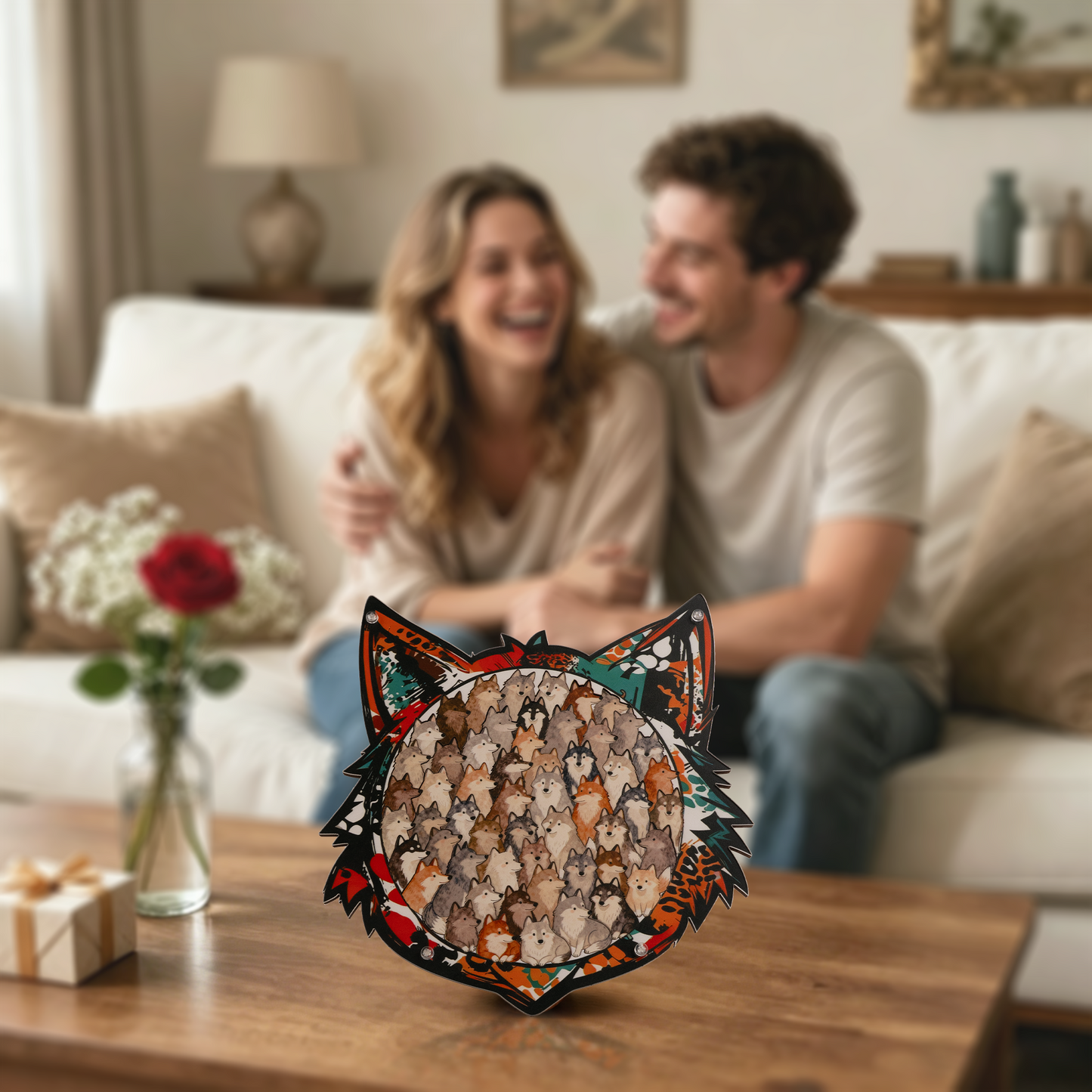 Woodland Wolf Gathering Display Puzzle