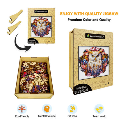 🔥LAST DAY 86% -Minimal Cute Baby Owl Wooden Jigsaw Puzzle
