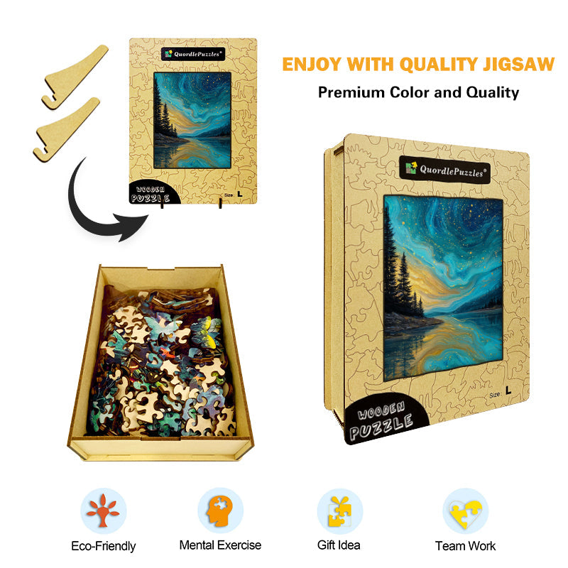 Starry River Wooden Jigsaw Puzzle