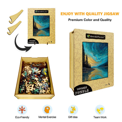 Starry River Wooden Jigsaw Puzzle