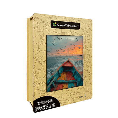 Canoe View Wooden Jigsaw Puzzle