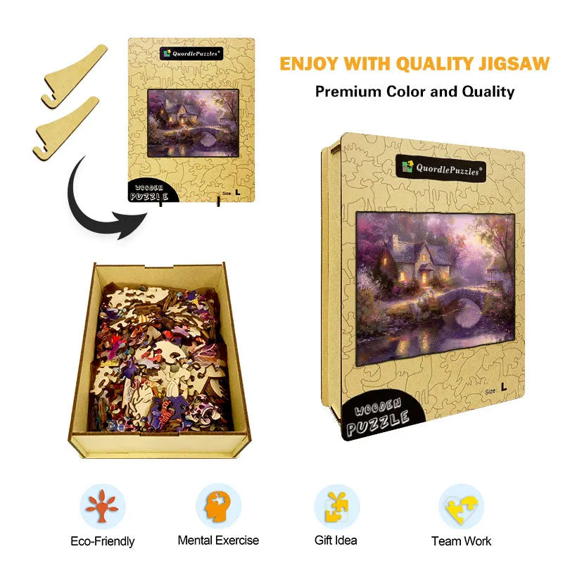 Enchanted Cottage Wooden Jigsaw Puzzle
