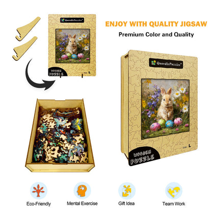 Easter Bunny Wooden Jigsaw Puzzle
