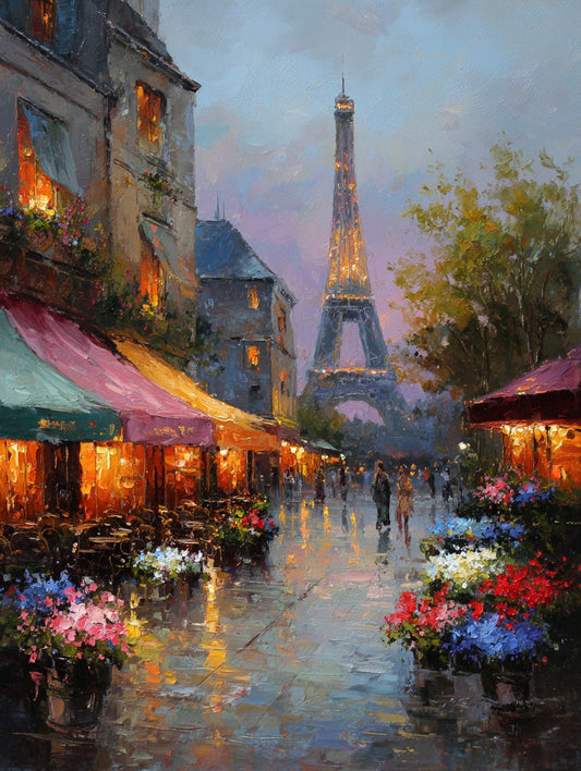 Parisian Twilight Wooden Jigsaw Puzzle