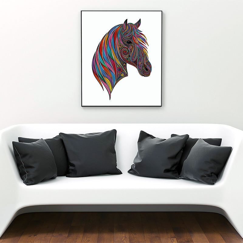 Colorful Horse Head Jigsaw Puzzle