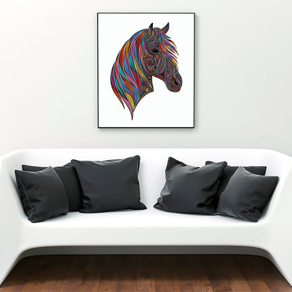 Colorful Horse Head Jigsaw Puzzle