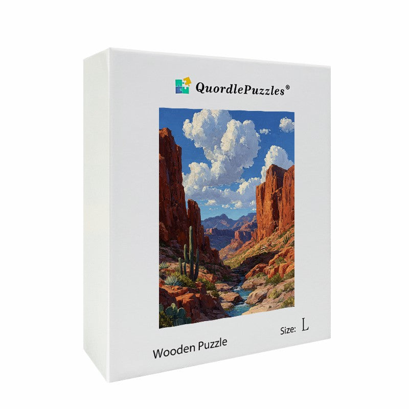 Desert Canyon Wooden Jigsaw Puzzle