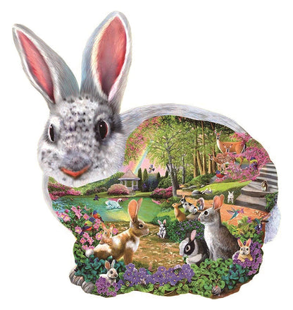 🔥LAST DAY 92% -Bunny Hollow Wooden Jigsaw Puzzle