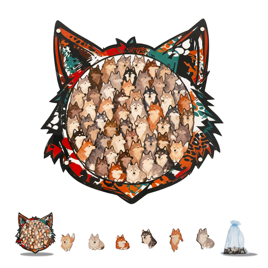 Woodland Wolf Gathering Display Puzzle