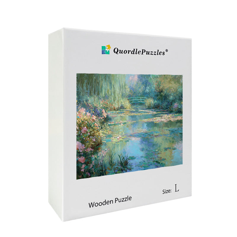 Water Lilies Wooden Jigsaw Puzzle