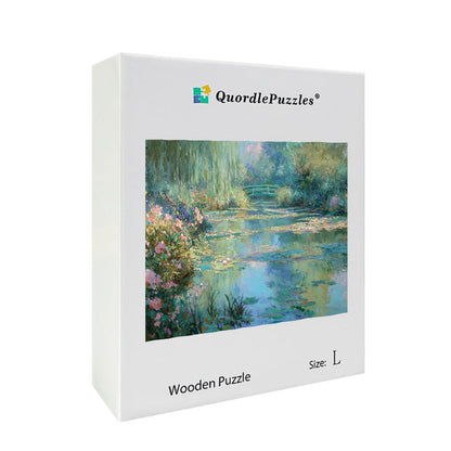 Water Lilies Wooden Jigsaw Puzzle