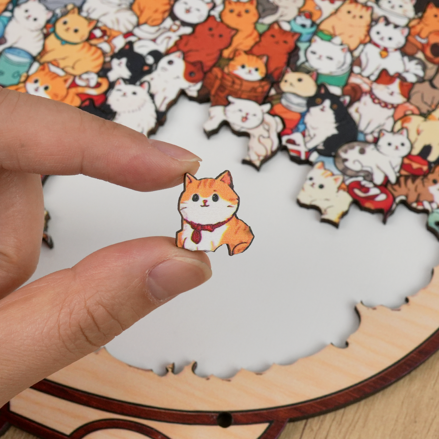 Whisker Town Gathering Display Puzzle