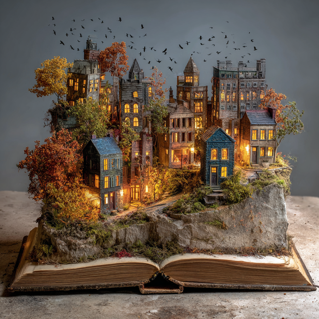 Storybook Cityscape Wooden Jigsaw Puzzle