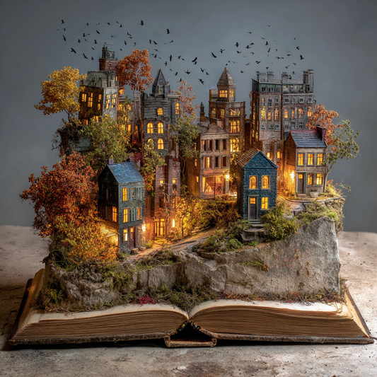 Storybook Cityscape Wooden Jigsaw Puzzle