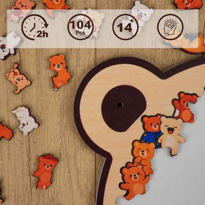 Teddy Bear Parade Gathering Display Puzzle