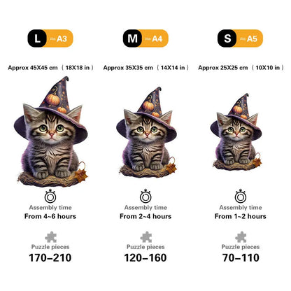 🔥LAST DAY 84% OFF - Cute Kitten and Halloween Pumpkin