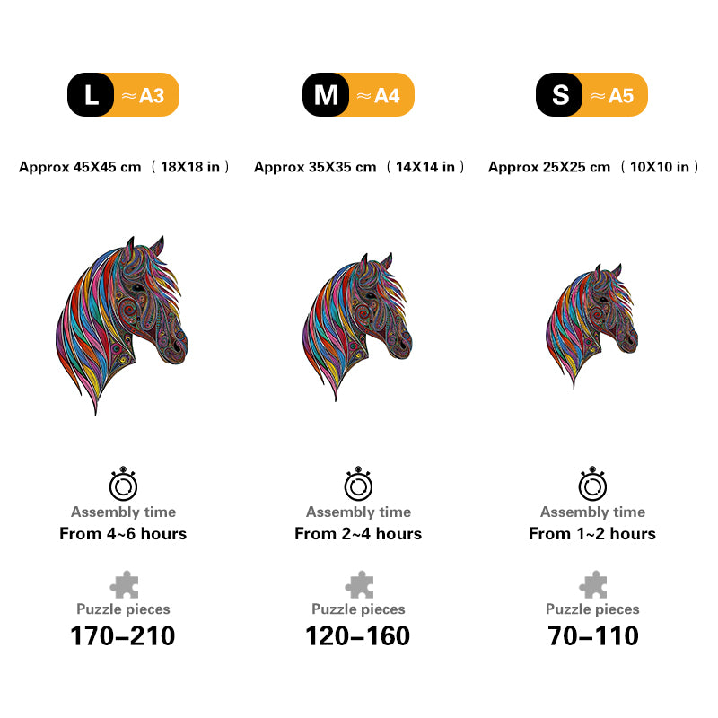 Colorful Horse Head Jigsaw Puzzle