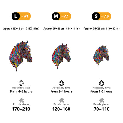 Colorful Horse Head Jigsaw Puzzle