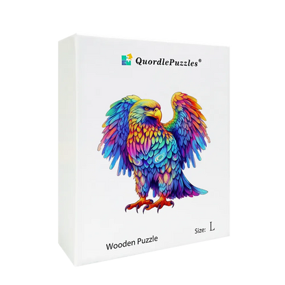 🔥Last Day 85% OFF-Colorful Eagle Head Poster Wooden Jigsaw Puzzle