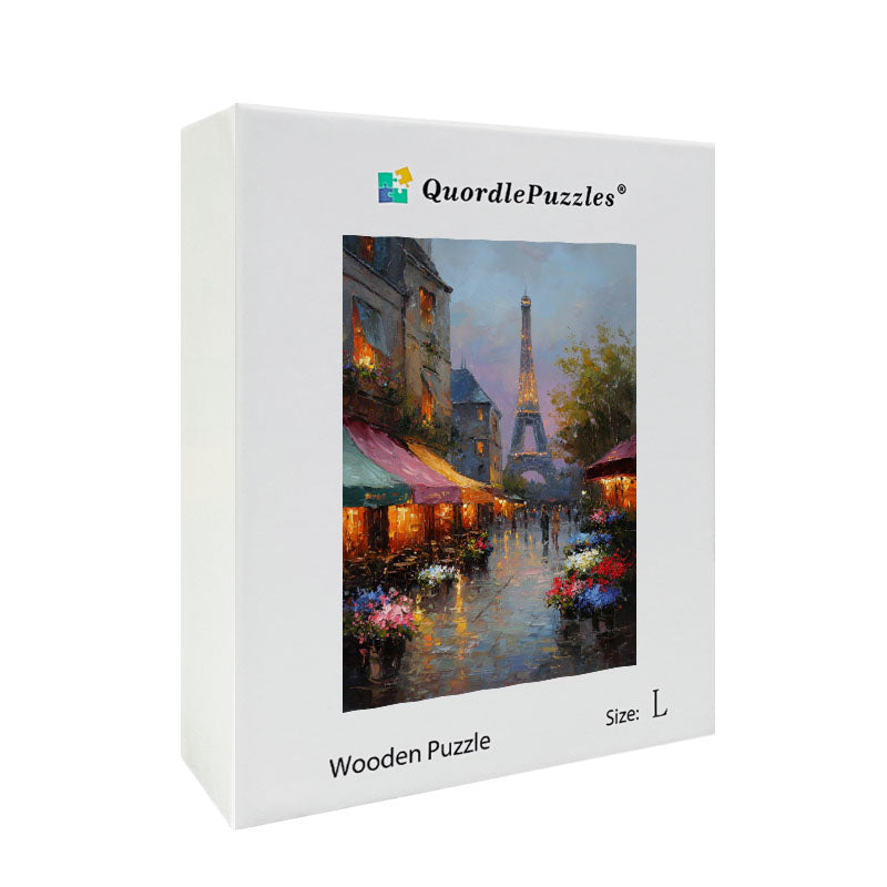 Parisian Twilight Wooden Jigsaw Puzzle