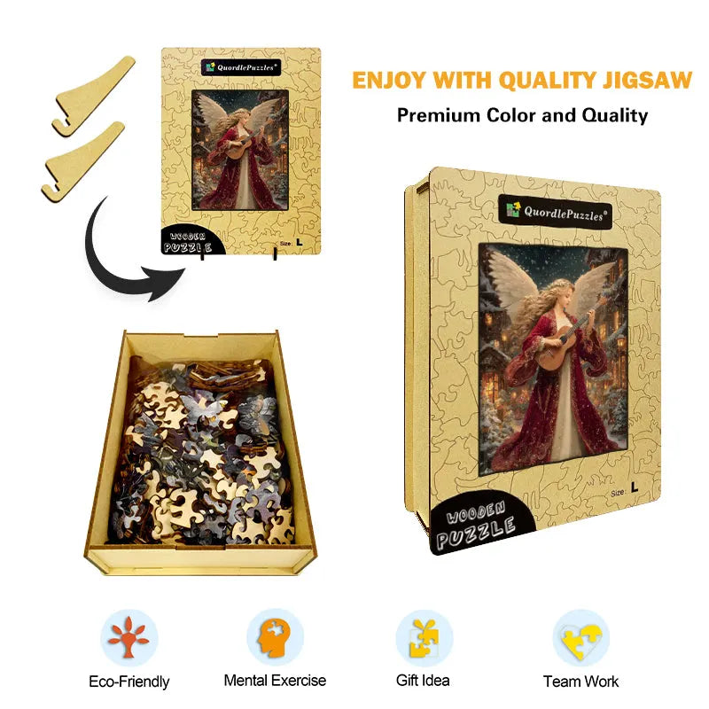 Christmas Angel Wooden Jigsaw Puzzle