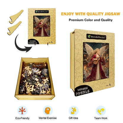 Christmas Angel Wooden Jigsaw Puzzle