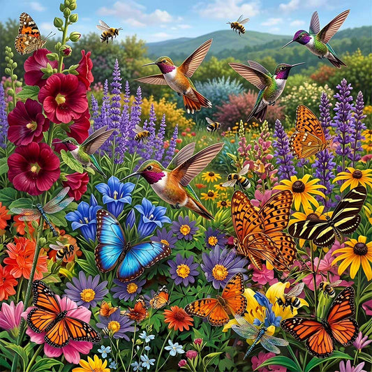 Wild Meadow Symphony Wooden Jigsaw Puzzle