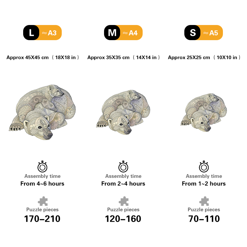 White Polar Bear Jigsaw Puzzle
