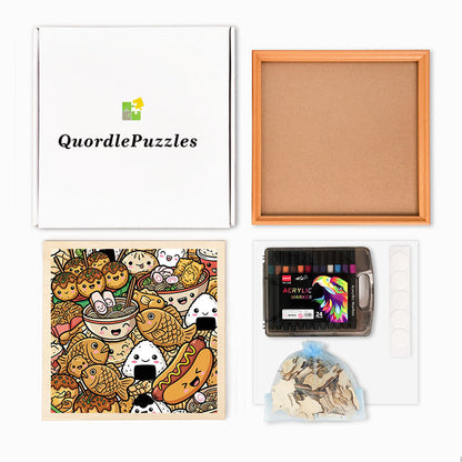 Happy Bites - Wooden Coloring Puzzle
