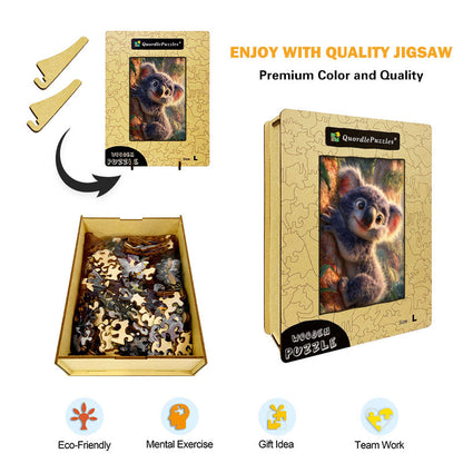 Cute Koala Wooden Jigsaw Puzzle